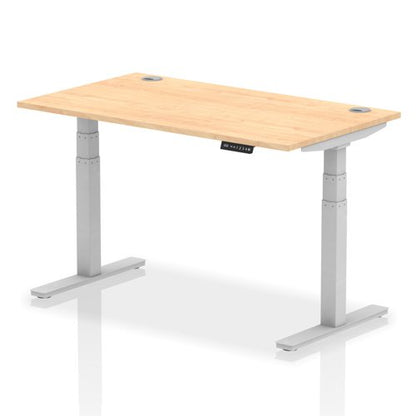 Air 140x80 Adj Desk Cbl Maple SL Leg