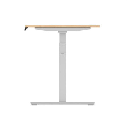 Air 140x80 Adj Desk Cbl Maple SL Leg