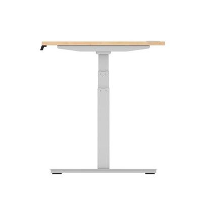 Air 140x80 Adj Desk Cbl Maple SL Leg
