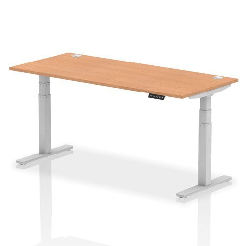 Air 180x80 Adj Desk Cbl Oak SL Leg