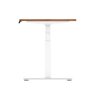 Air 120x80 Adj Desk Cbl Walnut WH Leg