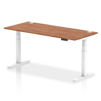 Air 180x80 Adj Desk Cbl Walnut WH Leg