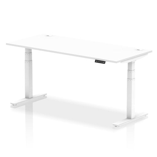 Air 180x80 Adj Desk Cbl White WH Leg