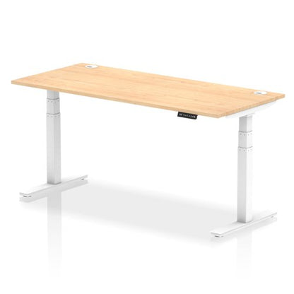 Air 180x80 Adj Desk Cbl Maple WH Leg