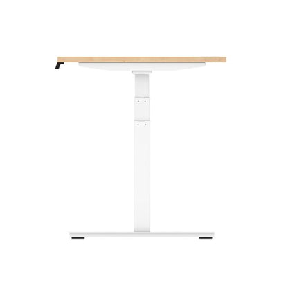 Air 180x80 Adj Desk Cbl Maple WH Leg