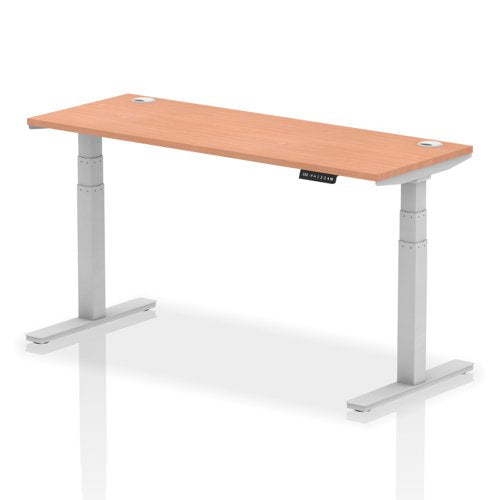 Air 160x60 Adj Desk Cbl Beech SL Leg