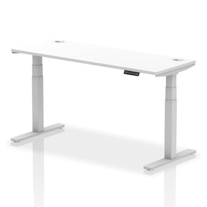 Air 160x60 Adj Desk Cbl White SL Leg