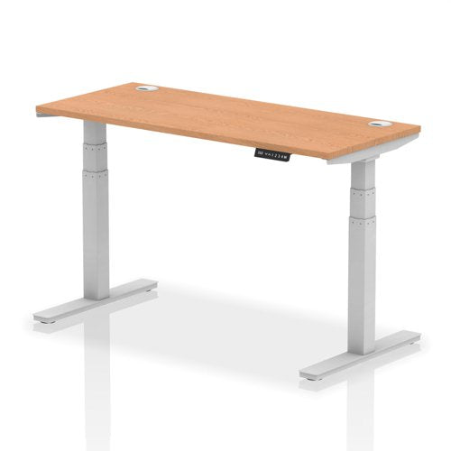 Air 140x60 Adj Desk Cbl Oak SL Leg