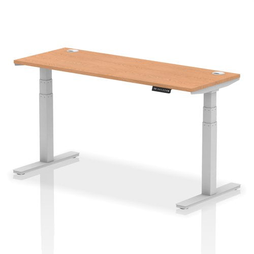 Air 160x60 Adj Desk Cbl Oak SL Leg