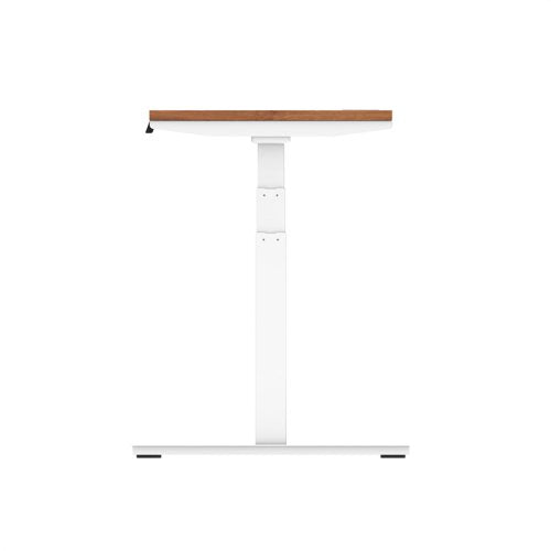 Air 140x60 Adj Desk Cbl Walnut WH Leg