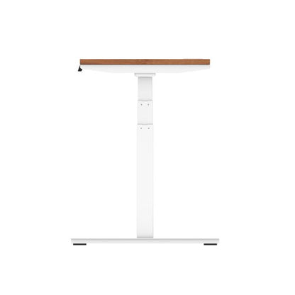 Air 160x60 Adj Desk Cbl Walnut WH Leg