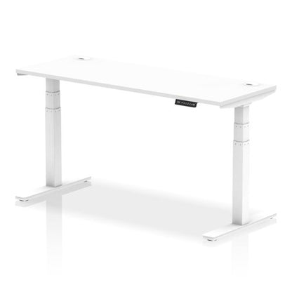 Air 160x60 Adj Desk Cbl White WH Leg