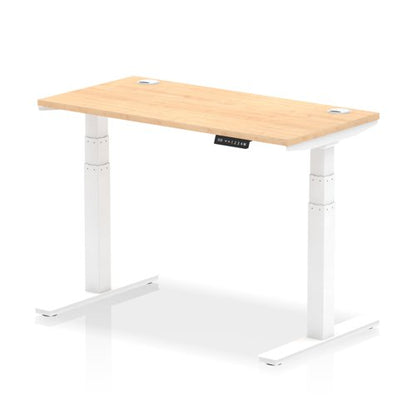 Air 120x60 Adj Desk Cbl Maple WH Leg