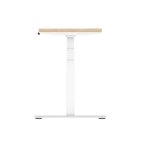 Air 140x60 Adj Desk Cbl Maple WH Leg