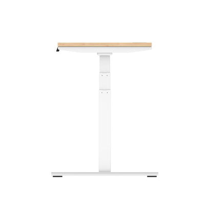 Air 180x60 Adj Desk Cbl Maple WH Leg