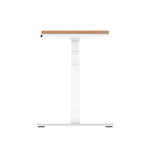 Air 160x60 Adj Desk Cbl Oak WH Leg