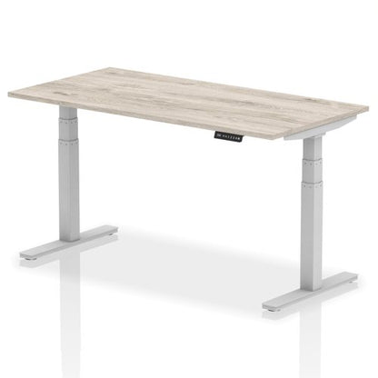 Air 160x80 Adj Desk GY Oak SL Leg