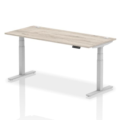 Air 180x80 Adj Desk Cbl GY Oak SL Leg