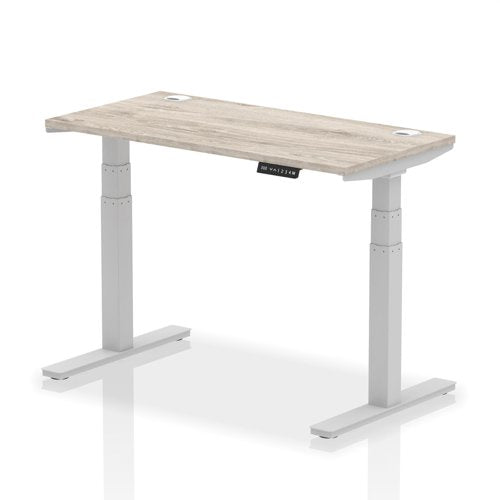 Air 120x60 Adj Desk Cbl GY Oak SL Leg