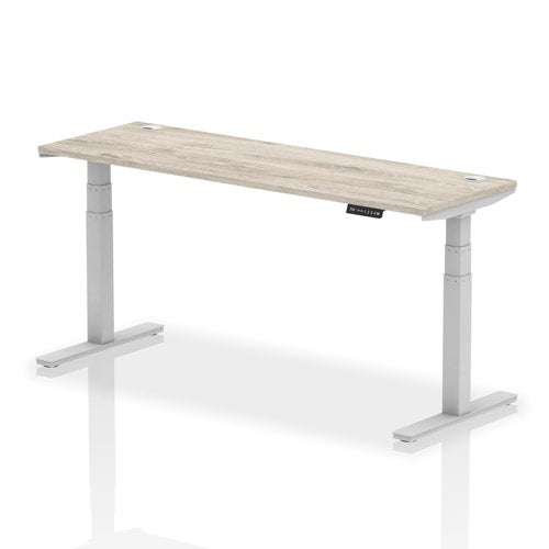 Air 180x60 Adj Desk Cbl GY Oak SL Leg