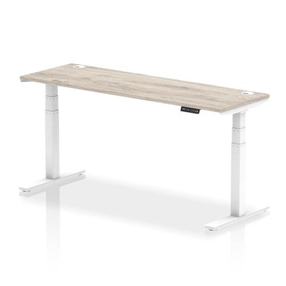Air 180x60 Adj Desk Cbl GY Oak WH Leg
