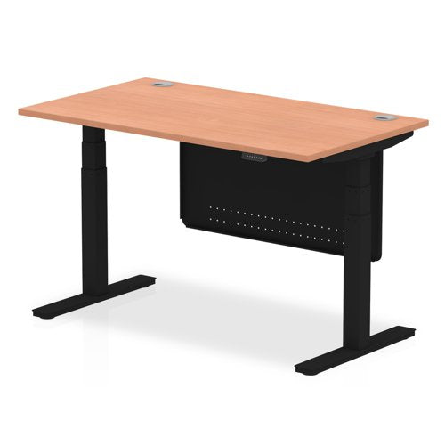 Air 1400x800 Adj Desk Cbl ModPan BKBK