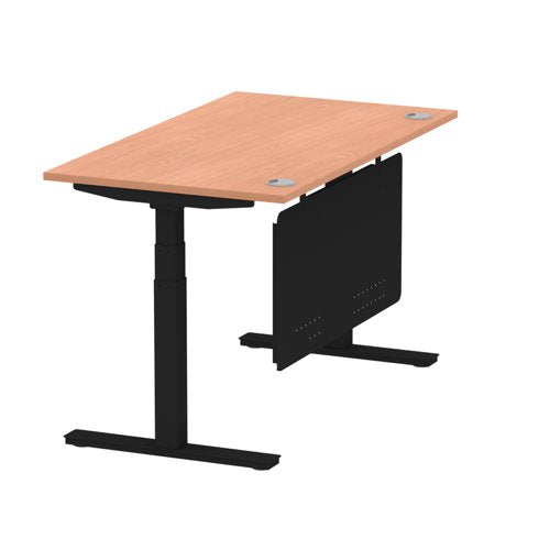 Air 1400x800 Adj Desk Cbl ModPan BKBK