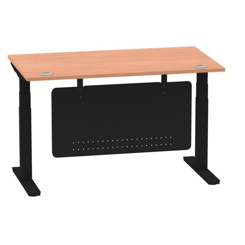 Air 1400x800 Adj Desk Cbl ModPan BKBK