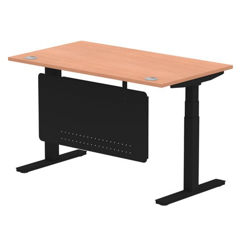 Air 1400x800 Adj Desk Cbl ModPan BKBK