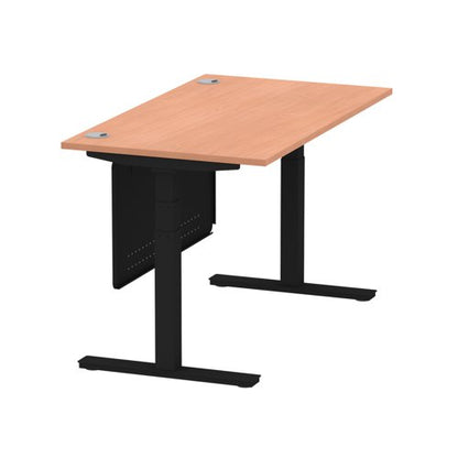 Air 1400x800 Adj Desk Cbl ModPan BKBK