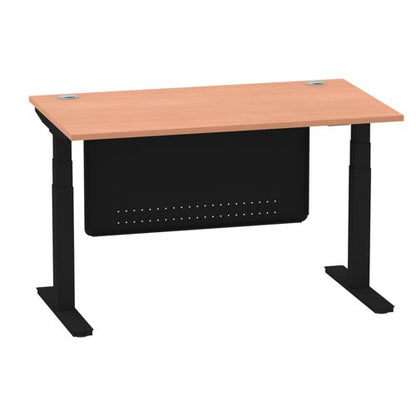 Air 1400x800 Adj Desk Cbl ModPan BKBK