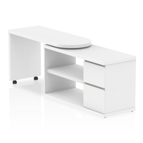 Fleur Smart Storage Desk White