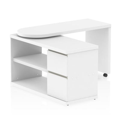 Fleur Smart Storage Desk White