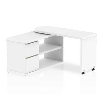 Fleur Smart Storage Desk White
