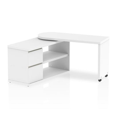 Fleur Smart Storage Desk White
