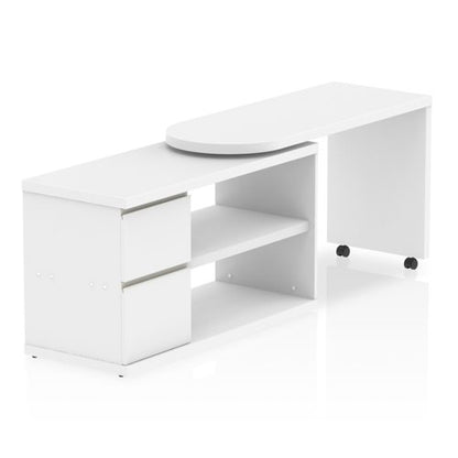 Fleur Smart Storage Desk White
