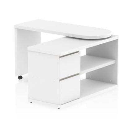 Fleur Smart Storage Desk White