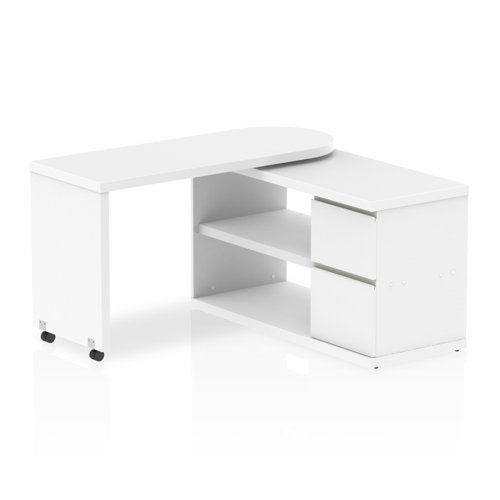 Fleur Smart Storage Desk White