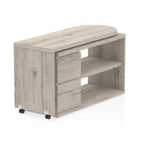 Fleur Smart Storage Desk Grey Oak