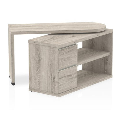 Fleur Smart Storage Desk Grey Oak
