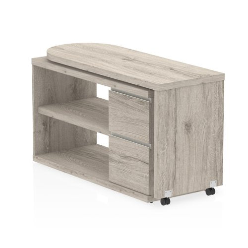 Fleur Smart Storage Desk Grey Oak