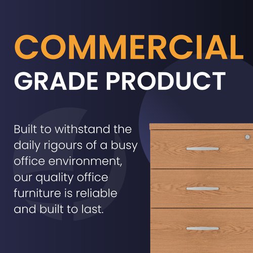 Impulse 800mm Desk High Ped Walnut