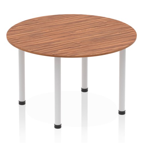 Impulse 1200 Round Tbl Walnut SL Leg