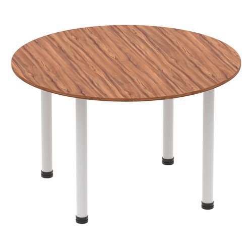 Impulse 1200 Round Tbl Walnut SL Leg