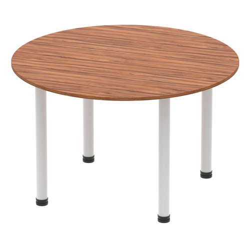 Impulse 1200 Round Tbl Walnut SL Leg