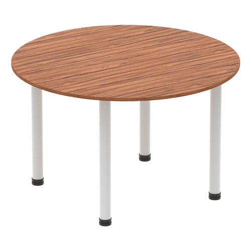 Impulse 1200 Round Tbl Walnut SL Leg