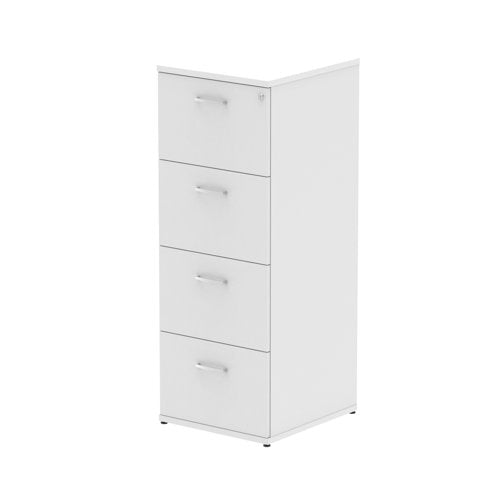 Impulse 4drw Filing Cabinet White