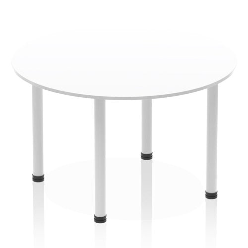 Impulse 1200 Round Tbl White SL Leg