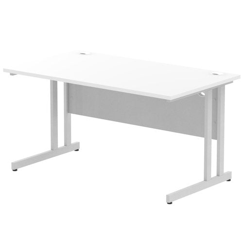 Impulse 1400x800 Desk Cntlvr WH SL