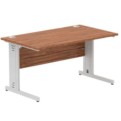 Impulse 1400x800 Walnut SL Cable Leg